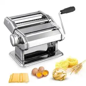Nudelmaschine sailnovo pasta maker edelstahl manuell
