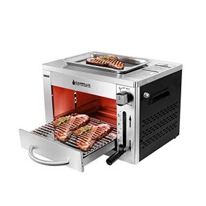 Top heat grill CAMPLUX SG102 Portable top heat gas grill 3,2kW