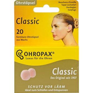 Zatyczki do uszu OHROPAX wosk, klasyczne, 20 sztuk