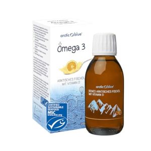 Omega-3 olie ARCTIC BLUE Omega 3 visolie, 250 ml vloeistof
