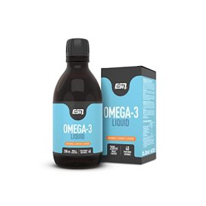 Omega-3 olje ESN Omega-3 Væske, appelsin-sitron, 200 ml