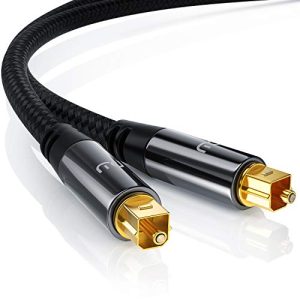Kabel optyczny CSL komputerowy, kabel TOSLINK kabel cyfrowy 2m