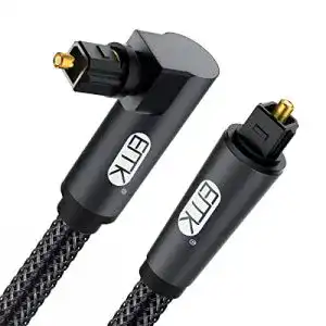 Optisches kabel emk 360 grad rotierend winkelstecker digital