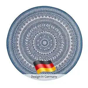 Outdoor teppich domdeco in und rund 120x120cm stilvoll