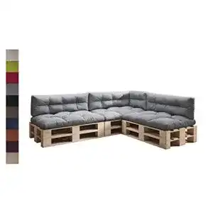 Palettenkissen sunnypillow 7er set fuer europaletten indoor