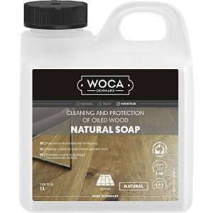 Detergente per parquet Woca 511050A Sapone per pavimenti in legno, naturale, 5 litri