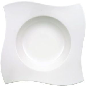 Plato para pasta Villeroy & Boch NewWave, 28 cm, porcelana, blanco