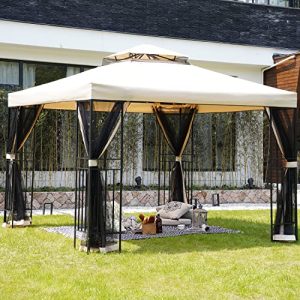 Pavillon Grand patio, Garten mit Moskitonetz, Premium Material