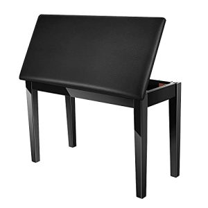 Piano bench NEEWER ® wood Duet piano bench, upholstered