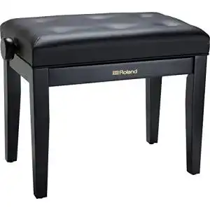 Pianobank roland klavierbank in schwarzem satin finish