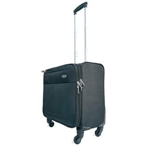 Dizüstü bilgisayar bölmeli pilot çantası HWG ®, 4 tekerlekli seyahat çantası