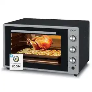Pizzadom icqn minibackofen 60 liter xxl mit umluft drehspiess
