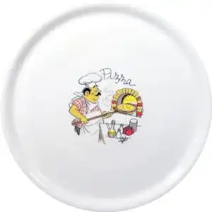Pizzateller hendi porzellan muster pizzabacken