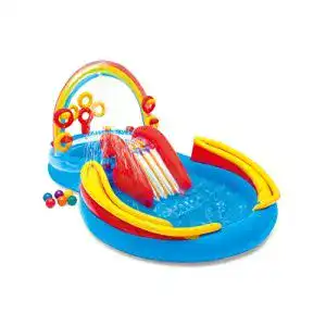 Planschbecken intex rainbow ring play centre