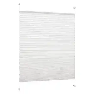 Plissee decoprofi decoprofi ohne bohren weiss 35cm x 130cm