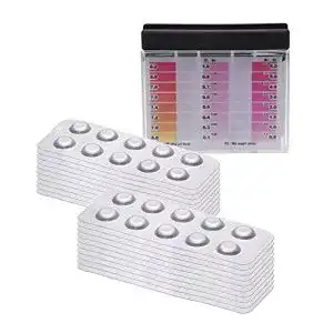 Pooltester powerhaus24 rapid tester mit 200 testtabletten