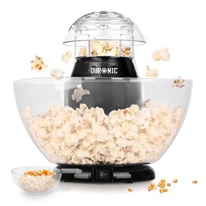 Popcornmaskine Duronic POP50 BK varmluft uden fedt og olie