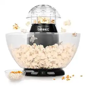 Popcornmaschine duronic pop50 bk heissluft ohne fett oel