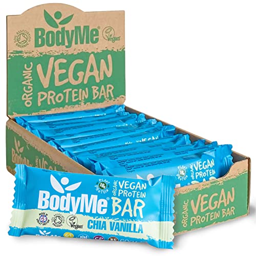 Proteinriegel BodyMe Bio Vegan Protein Riegel, Roh Chia Vanille