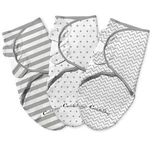 CuddleBug pólyás táska 3 csomagos baba 0-3 hónapos korig, tépőzáras