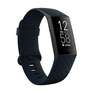 Cardiofrequenzimetro Fitbit Fitness Tracker Charge 4 con GPS, monitoraggio del nuoto