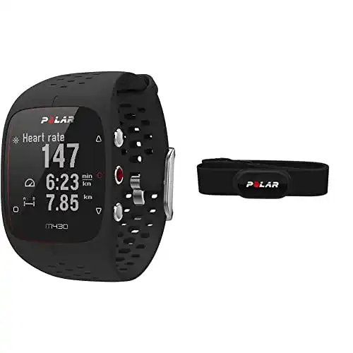 Polar M430 Pulsuhr mit H10 Herzfrequenz-Sensor, schwarz, M/L