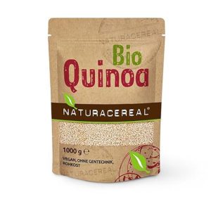 Cereal natural de quinoa, orgânica 1kg, branca