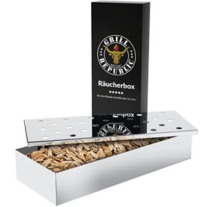 Sigara içen kutu Grill Republic paslanmaz çelik, gazlı ızgara/sigara içen için