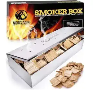 Raeucherbox mountain grillers edelstahl fuer bbq