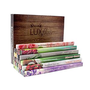 Incensos Luxflair set XXL – 26 aromas incluindo rosa