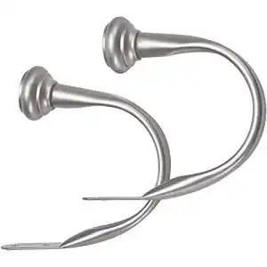 Raffhalter amazon basics dekorativ fuer gardinen 2er pack nickel