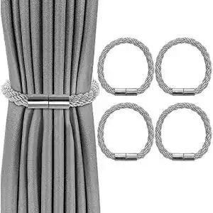 Raffhalter vegcoo 4 stueck magnetisch grau fuer vorhaenge