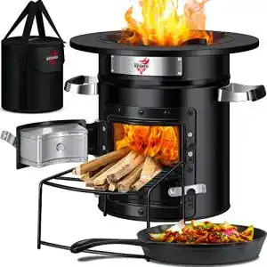 Raketenofen kesser inkl grillpfanne aus gusseisen 1