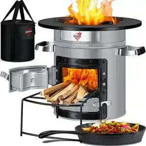 Raketenofen kesser inkl grillpfanne aus gusseisen