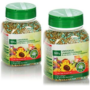 Fertilizante para gramado de longo prazo COM-FOUR ® 2x 500g fertilizante universal
