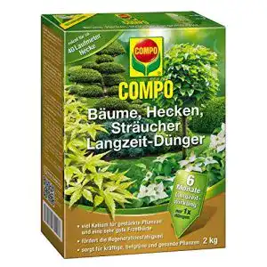 Rasen langzeitduenger compo baeume hecken straeucher