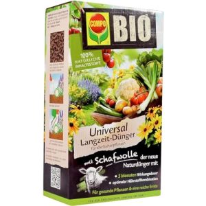 Fertilizante para gramado de longo prazo Compo BIO Fertilizante universal de longo prazo
