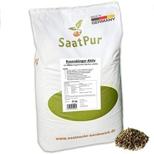 Rasendünger SaatPur Aktiv 25 kg für ca. 400-500m², Bacillus