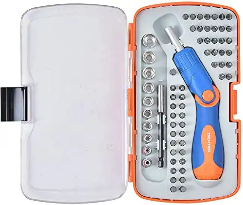 Ratschenschraubendreher Set von Dexter, 64-teiliges Werkzeugset