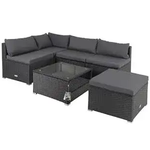 Rattan gartenmoebel casaria gartenmoebel set polyrattan 5 pers
