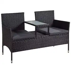 Rattan gartenmoebel juskys polyrattan gartenbank monaco