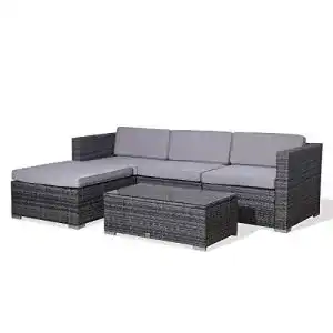 Rattan gartenmoebel svita california garten lounge polyrattan