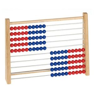 Betzold slide rule – wooden, primary school 100 abacus