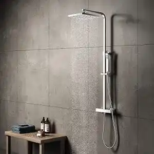 Regendusche komiro duschsystem mit thermostat mit armatur