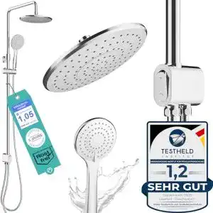 Regendusche laakfeld duschsystem ohne armatur edelstahl