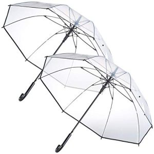 Guarda-chuva Guarda-chuva Carlo Milano: conjunto de 2 transparentes