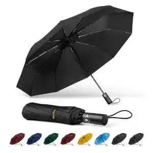 Regenschirm techrise taschenschirm sturmfest gross 10 rippen