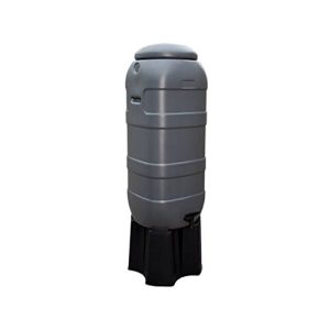 Rainwater tank 'S'lon, anthracite 100 L, including foot & tap