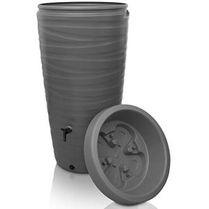 Depósito de agua de lluvia YourCasa barril de lluvia 240 litros, diseño ondulado