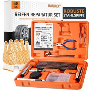Conjunto de reparação de pneus BAURIX ® Premium 68 peças